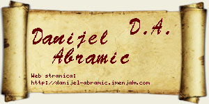 Danijel Abramić vizit kartica